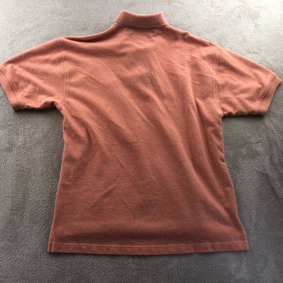 Tommy Hilfiger Mens Polo Shirt Medium Orange Short Sleeve Casual Travel Classic - Picture 8 of 8